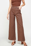 Solid Twill Pants in Brown