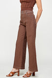 Solid Twill Pants in Brown