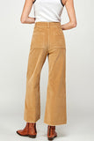 Washed Corduroy Crop Pants in Sand