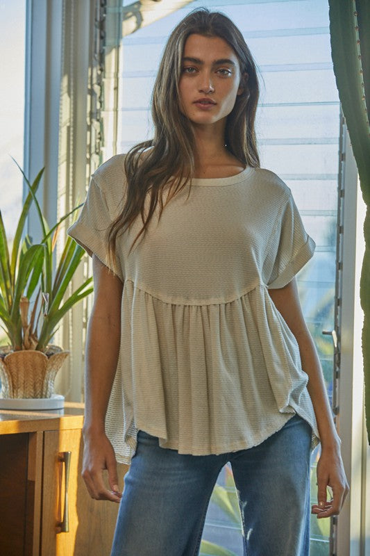 The Marcy Top in Cream