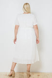 Arrowhead Midi Dress in White